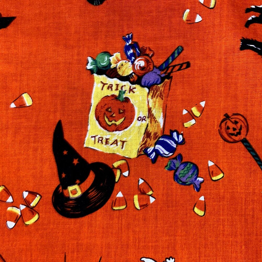 Vintage 1995 Halloween Spooky House Tablecloth "Fashion Industries" Est. 52"x70" - Picture 5 of 8